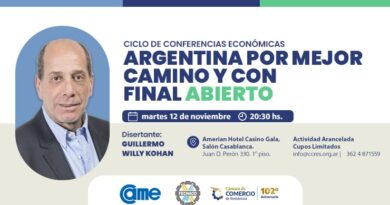 Invitamos  a la Charla “Argentina con mejor camino y final abierto” a cargo de Willy Kohan